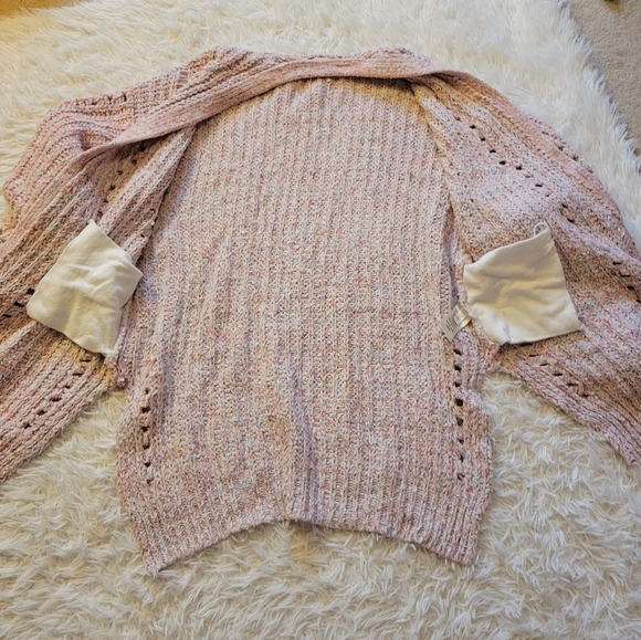 Free People Long Knit Pink Cardigan - Picture 8 of 10
